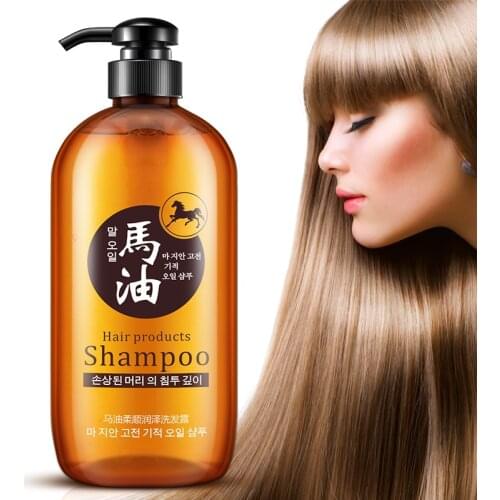 300ml Professional Hair Care Product Horse Oil Without Silicone Oil Control Nourish Anti Hair Loss Shampoo Improve Frizz