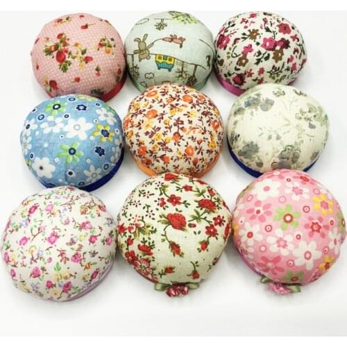 5pcs/lot Sewing Accessories Needlework Pincushions Handmade Small Floral Pin Storage Tool Box Matching DIY Crafts Supply
