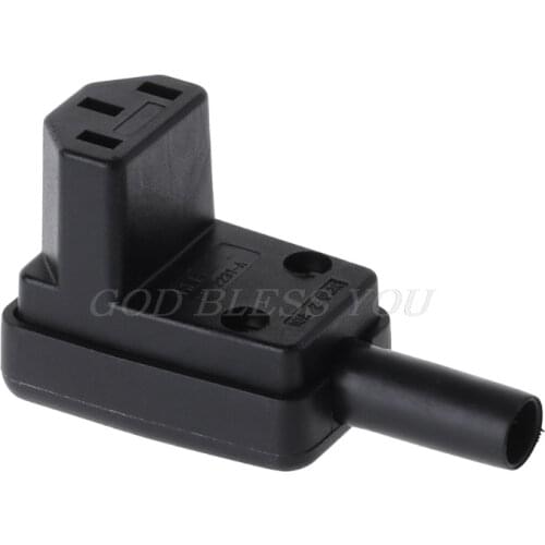 90 Degree Angled IEC 320 C13 Female Plug AC 10A 250V Power Cord Cable Connector Drop Shipping