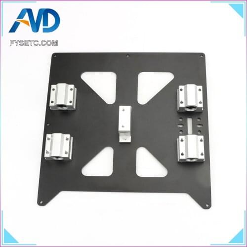 Aluminum Y Carriage Anodized Plate With SC8UU pgrade Prusa i3 V2 Hot Bed Support Plate For Prusa i3 RepRap DIY 3D Printer parts