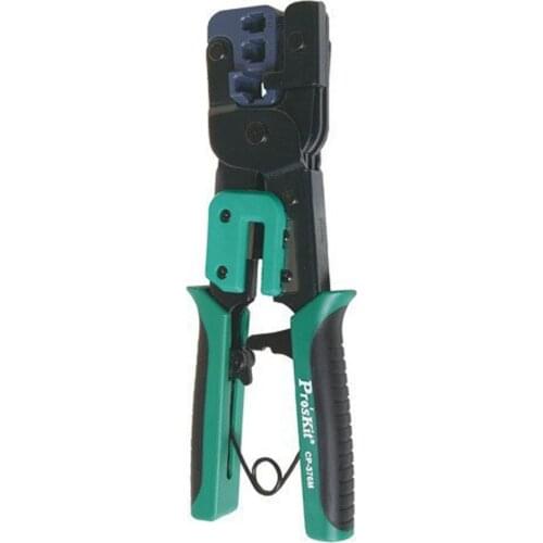 CP-376M Modular Herramienta Que Prensa (225mm), 4 p 6 p 8 p cable ethernet alicates que prensan, 3 1 ratchet alicates que prensa