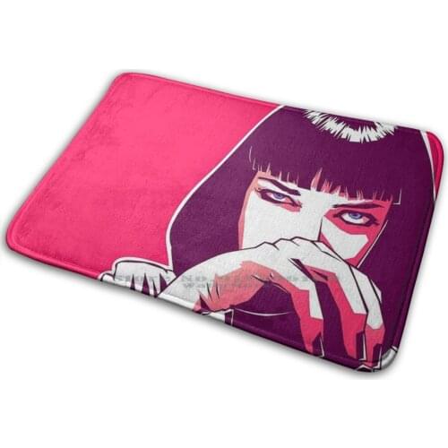 Mia Wallace Pulp Fiction Mat Rug Carpet Anti-Slip Bedroom Entrance Door Mat Mia Wallace Pulp Fiction Quentin Tarantino