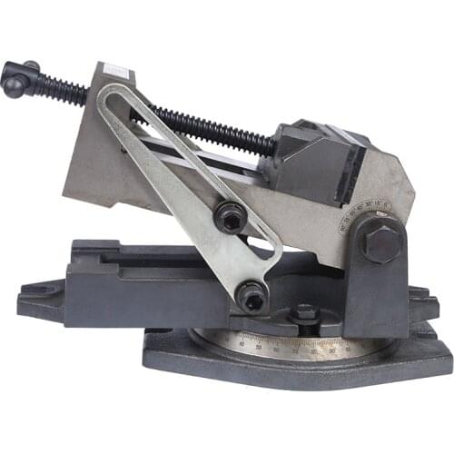 Multi-Function Drilling Machine Bench Vice Universal Bench Vice Precision Flat Jaw Holding Vice Rotary Cast Iron Bench Vice