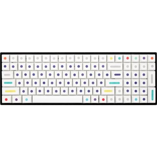 XDA V2 Dot World Dye Sub Keycap Set thick PBT for keyboard 87 tkl 104 ansi xd64 bm60 xd68 bm65 bm68 Dots