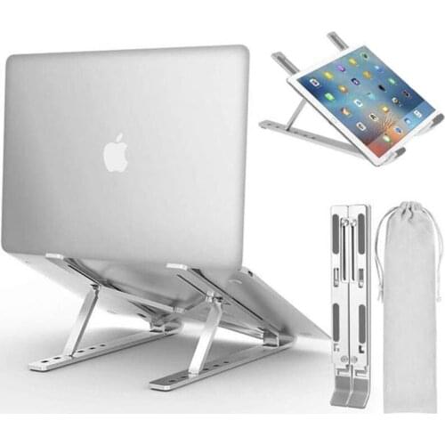 Portable Laptop Stand Aluminium Foldable Notebook Support Laptop Base Macbook Pro Holder Adjustable Bracket Computer Cooling