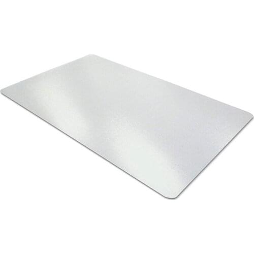 PPYY NEW -Clear Desk Pad, 35.5 inch X 17.7 inch Non-Slip Textured PVC Soft Desk Writing Mat - Round Edges Desk Protector