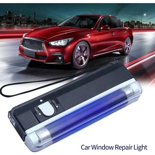 Professional Resin Curing Special Lamp UV Lamp Curing Resin Glue Special Set Tool Car Front Windshield Glass Crack Repair Tool