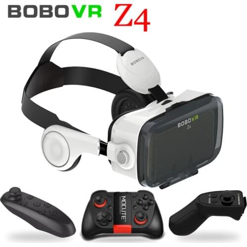 Original BOBOVR Z4 Leather 3D Cardboard Helmet Virtual Reality VR Glasses Headset Stereo VR Box BOBO VR For 4-6" Mobile Phones