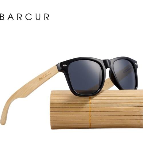 BARCUR Trending Products Fashion Bamboo Polarized Sunglasses Wooden Sunglasses Women Sun glasses for Men Eyewear