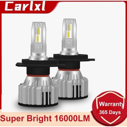 Carlxl CSP H4 H7 LED Car Light H1 H8 H9 H11 LED Lamp 9005 HB3 9006 HB4 9012 Auto Fog Lighting 16000LM Auto Turbo Bulbs 6000K 12V