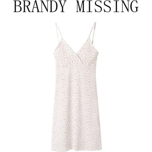 Slim Girls Soft Cotton V Neck Sexy Skirt 2021 Summer Fashion Ladies Office Women Lightly Cooked Base Floral Dress