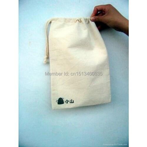 100pcs/lot High quality cotton jewelry pouch cotton gift pouch cotton drawstring pouch bag custom logo gifts bag toiletry bag