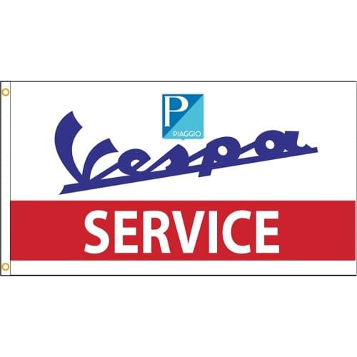 3X5 Ft Italy Vespa Service Flag Polyester Printed Flags and Banners for Decor