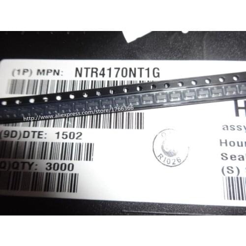 500PCS NTR4170NT1G NTR4170 4170 MOSFET N-CH 30V 3.2A SOT23 Original authentic and new IC