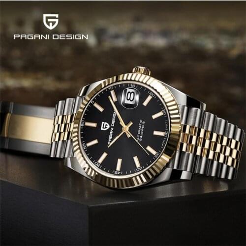 PAGANI DESIGN Men Watch Top Brand Luxury Gold Automatic Watch Mechanical Sport Full Steel Waterproof Watch Men relogio masculino