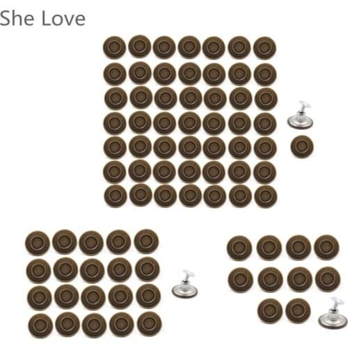 Chzimade Metal Replacement Suspender Jeans Buttons Clothing Apparel DIY Handmade Sewing Craft 10pcs 20pcs 50pcs