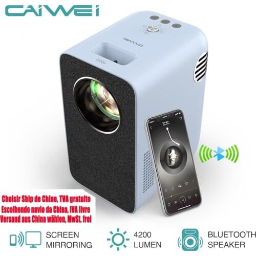 Home Projector Video Led 4200 Lumens Wireless Airplay A7+W Freeshipping Home Theater Portable Mini Projector For Mobile Phone