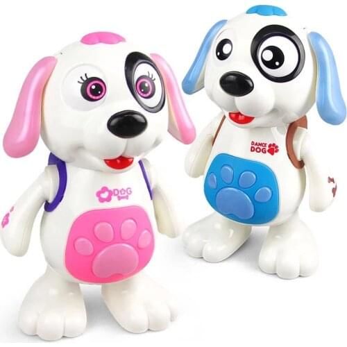 Electric Music Light Dance Walk Robot Dog Toy Without Battery Puppy Bounce Interesting Bionic Function Toy