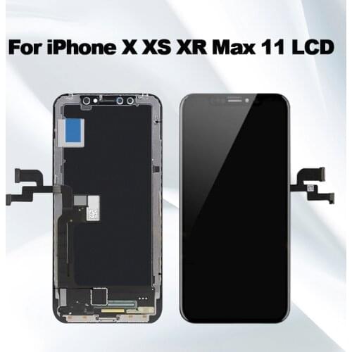 Grade Display For iPhone X XS XR Original OLED Incell LCD For iPhone 11 Pro XS Max SE 2020 Touch Screen Support Face ID 3D Touch