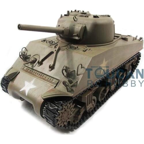 100% Metal Mato 1/16 M4A3 Sherman RC Tank RTR Infrared Recoil Army Green 1230 TH00673