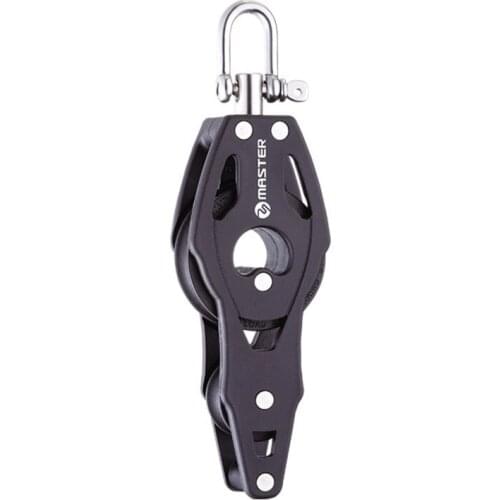 Marine Boat Yacht Sailboat Hardware 57mm 2 1/4 inch Single Fiddle Swivel Shackle Becket Block Master BB-0520F