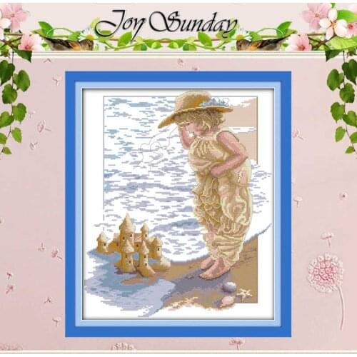 Dream sand-towers Patterns Counted Cross Stitch 11CT 14CT Cross Stitch Set Wholesale Cross-stitch Kit Embroidery Needlework