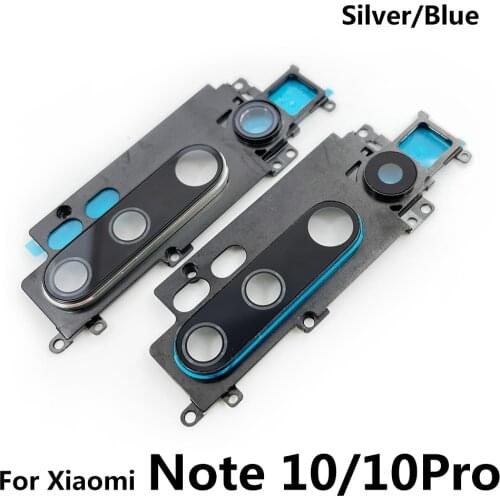 New Back Rear Camera Glass Lens With Cover Frame Holder Cover For Xiaomi Mi Note 10 Pro Replacement parts