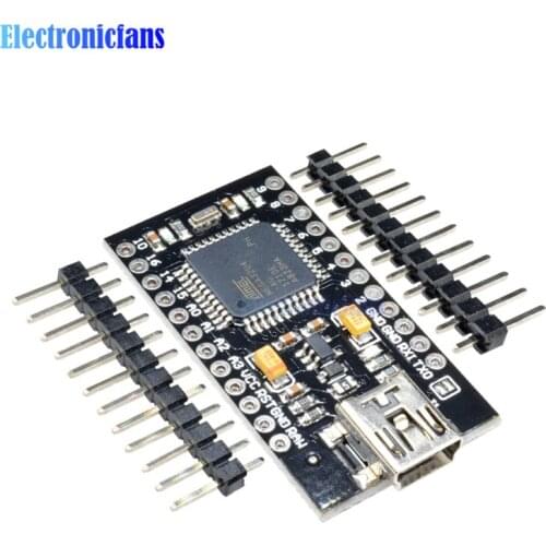 Pro Micro ATmega32U4 5V 16MHz Controller Replace ATmega328 For Arduino Pro Mini W/ Pin Header For Leonardo Mini Usb Interface