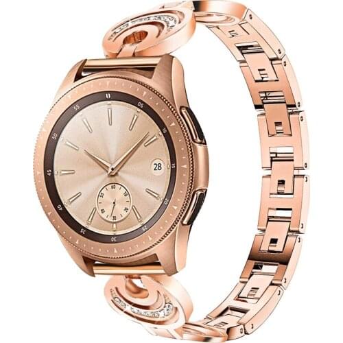 Band for correa Samsung Galaxy Watch 4 44mm 40mm Metal Crystal Strap for Samsung Gear S3 Sport Classic Women Bracelet 20mm 22mm