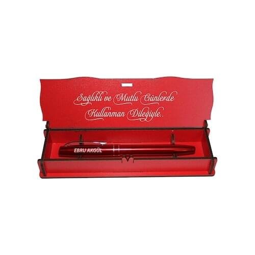 Is Luxury Boxed Gift Pen Office Pen Holder School Pencil case Custom Name Embroidered