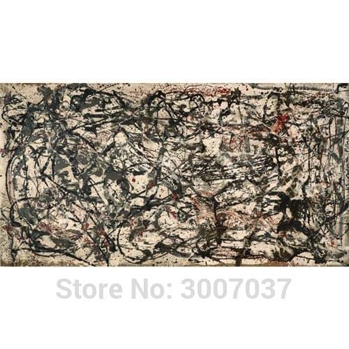 Hand Painted Jackson Pollock Abstract Oil Painting on Canvas Wall Painting Art Modern Painting Art Home Decoration Wall Pictures