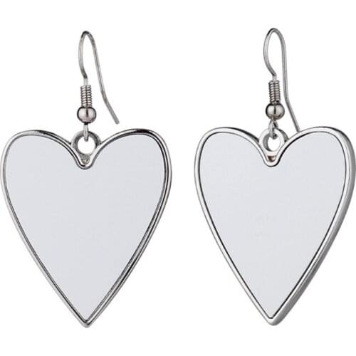 Handmade Heat Sublimation Blanks Drop Earrings MDF Sublimation Photo Printing Dangle Earrings for Women Jewelry Making