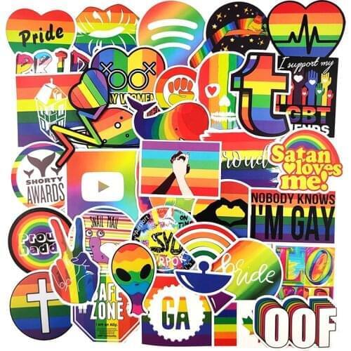 100pcs/pack Rainbow Veins FashionGraffiti Stickers For Skateboard Helmet Gift Bicycle Computer Notebook Car Childrens Toy Etc