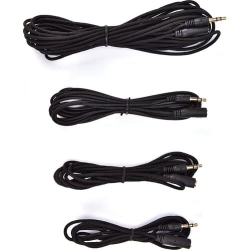 1.5M-5M Stereo Audio AUX HeadPhone Extension Cable Cord 3.5mm Male To Female