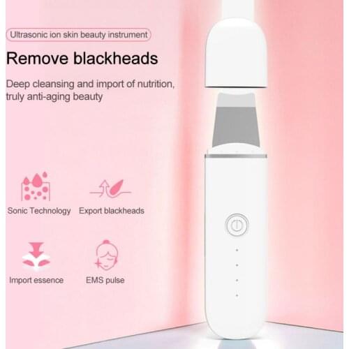Ultrasonic Deep Face Cleaning Skin Scrubber Skin Scrubber Eliminate blackheads acne reduce oil Skin Care Tool Pore Cleaner Tools