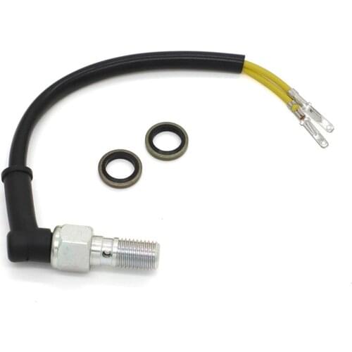 Universal Motorcycle Hydraulic Brake Switch Light Banjo Bolt 10mm x 1.25 Pitch for Honda Kawasaki Yamaha