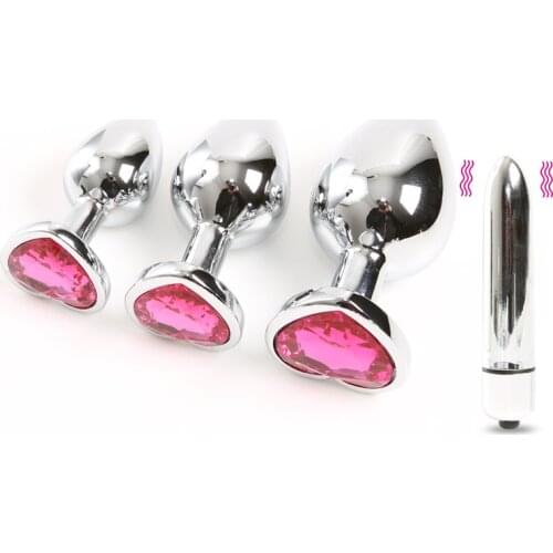 Stainless Steel Butt Plug Vibrators For Women Vaginal Erotic Massager Sex Products Anal Plugs Dildo Beads Sex Toy Vagina Insert
