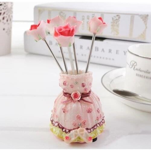 NEWYEARNEW Lovely Cartoon Animal Fruit Forks Snack Dessert Food Picks For Kids Accessories Kitchen Utensils