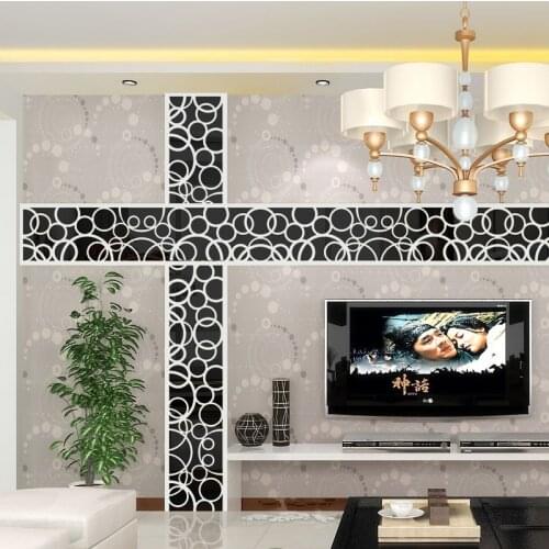 3D Mirror Stickers Wall Decal Acrylic Modern Home Decoration Wall Decor Mirror Wall Art DIY Poster Stickers Silver/Golden/Black