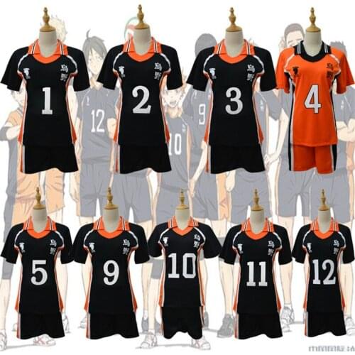 9 Styles Haikyuu Cosplay Costume Karasuno High School Volleyball Club Hinata Shyouyou Sportswear Jerseys Uniform