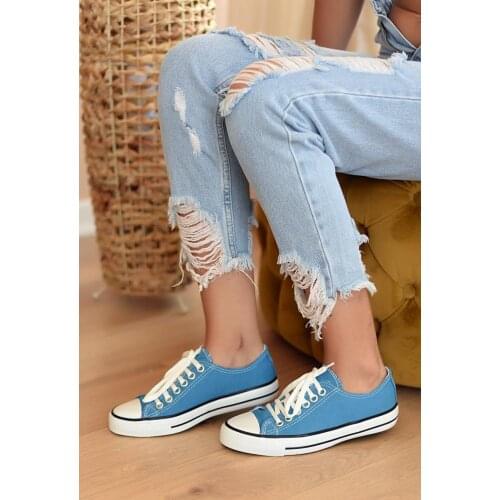 A3232-20Mavi Pink Potin Women Blue Shoes A3232-20Mavi