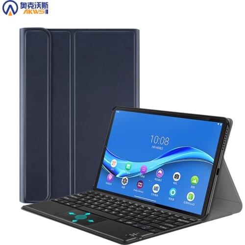Touchpad Keyboard Case for Lenovo Tab M10 Plus, TB -X606F /X 2020 Keyboard Leather case for Tab M10 TB-X605F 2019