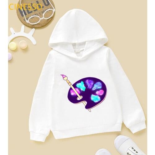 Funny Milky Way Print Girls Hoody Sweatshirt Kawaii Cartoons Cats Graphic Childrens Harajuku Kids Casual Hoodie Tops