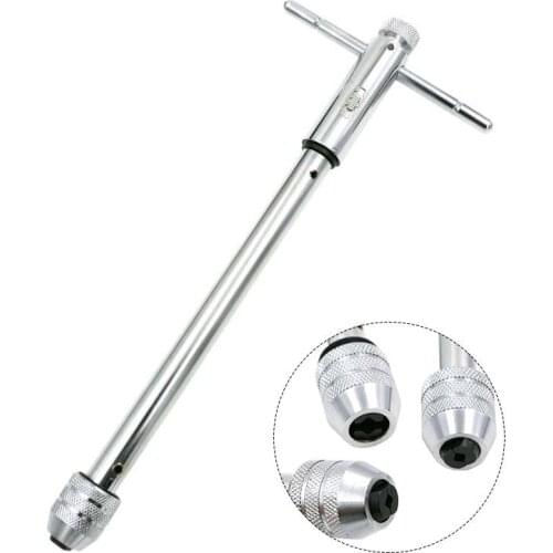 HHO-M5-M12 Lengthen Reversible T Handle Ratchet Tap Taps Wrenches Wire tapping Wrench Adjustable Holder Tool Tapping Threading