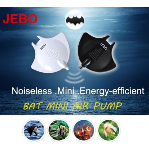 JEBO Bat Air Pump Nano Hang On Quiet Silent 220v~240v With Air Tube Air Stone Aquarium Fish Water Plant Tank Black/White Q2210