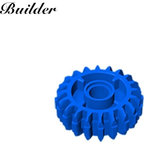 Little Builder 35185 MOC Technology Part Gear 20 Tooth Double Bevel with Clutch on Both Sides 10pcs Building Blocks DIY Toy Gift