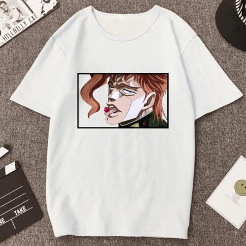 JoJos Bizarre Adventure Japanese anime Printed Short Tshirt Oh My God Joesph Joestar T-Shirt Fashion Men Women Cotton Top Tee