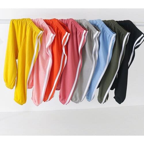 Summer kids long lantern pants cotton baby boys girls trousers infant toddler sports leggings brand new bottoms