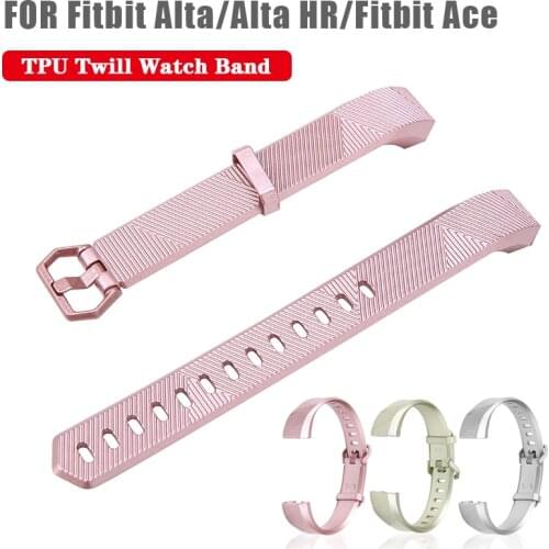 Soft TPU Replacement Watchbands Women Sport Adjustable Strap Bracelet For Fitbit Alta/HR/ACE Watch Accessories Small Large Strap
