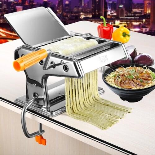 Stainless Steel Ordinary Household Pasta Making Machine Manual Noodle Maker Hand Operated Spaghetti Pasta Cutter Noodle Hanger